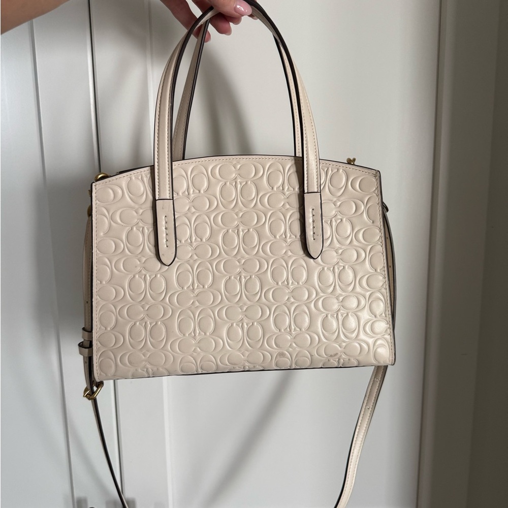 Coach Cream Satchel Bag